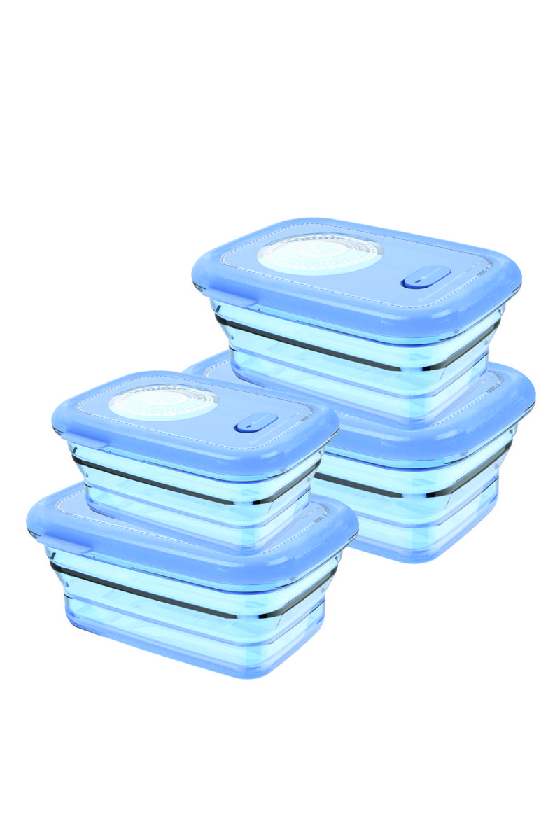 6 Pkg, Silicone Sauce Container, 180ml-Clear - Minimal
