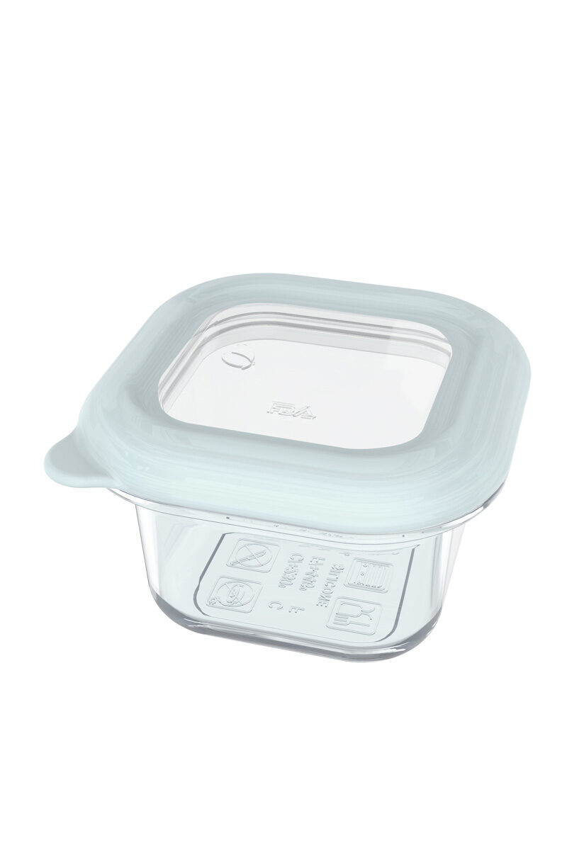 4-Pkg Collapsible Silicone Container - Combo - Blue - Minimal